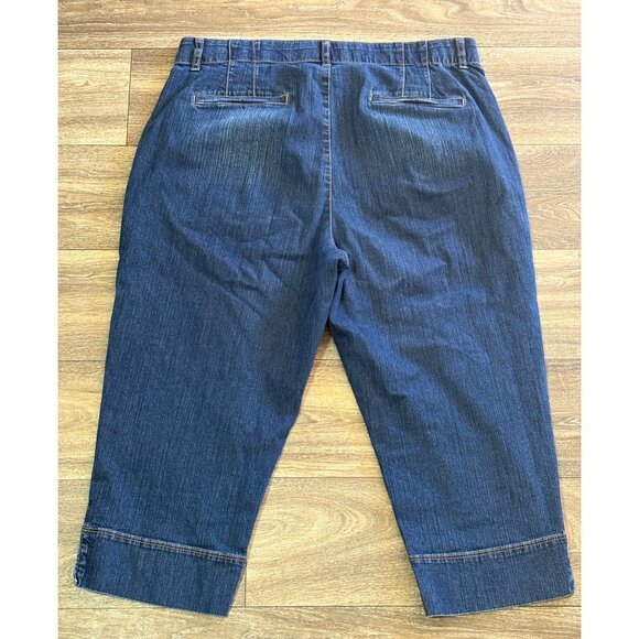 GLORIA VANDERBILT RHEA CAPRI JEANS STRETCH COMFORT WAIST WOMENS PLUS SIZE 18 - Picture 6 of 9